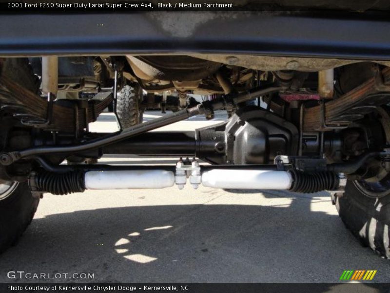 Black / Medium Parchment 2001 Ford F250 Super Duty Lariat Super Crew 4x4