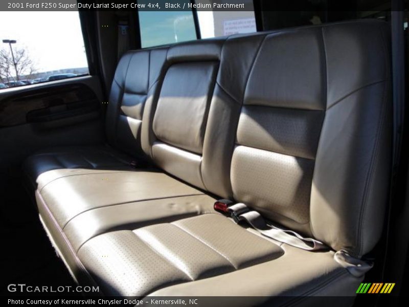 Black / Medium Parchment 2001 Ford F250 Super Duty Lariat Super Crew 4x4