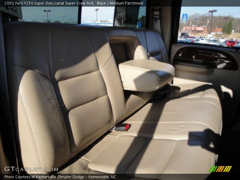 Black / Medium Parchment 2001 Ford F250 Super Duty Lariat Super Crew 4x4
