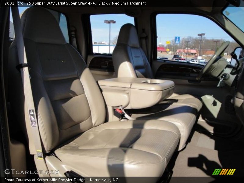 Black / Medium Parchment 2001 Ford F250 Super Duty Lariat Super Crew 4x4