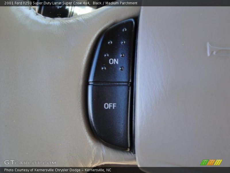Black / Medium Parchment 2001 Ford F250 Super Duty Lariat Super Crew 4x4