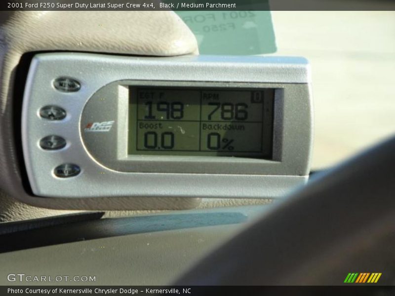 Black / Medium Parchment 2001 Ford F250 Super Duty Lariat Super Crew 4x4