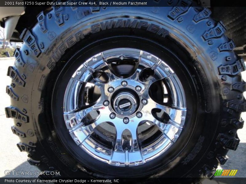 Black / Medium Parchment 2001 Ford F250 Super Duty Lariat Super Crew 4x4