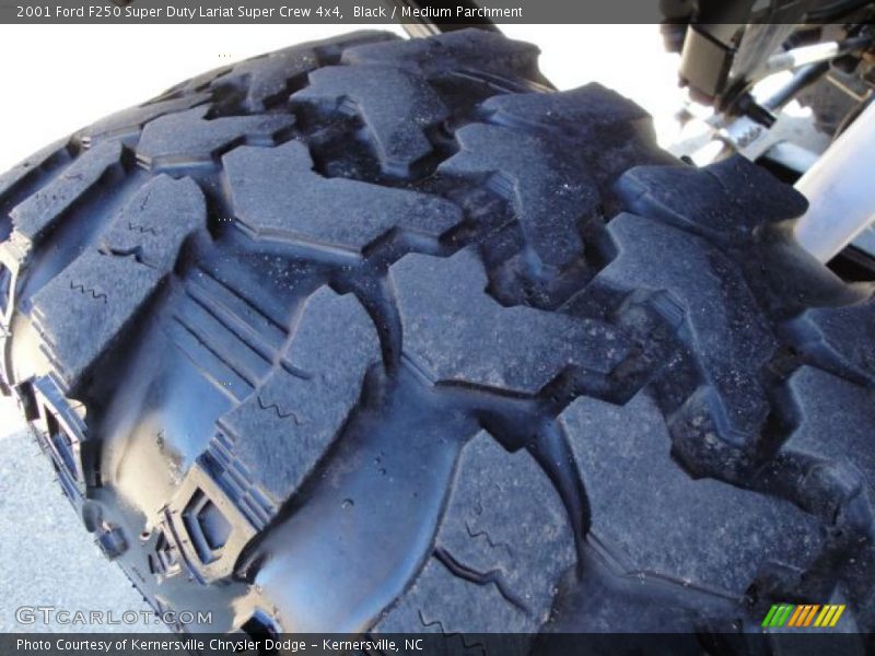 Black / Medium Parchment 2001 Ford F250 Super Duty Lariat Super Crew 4x4