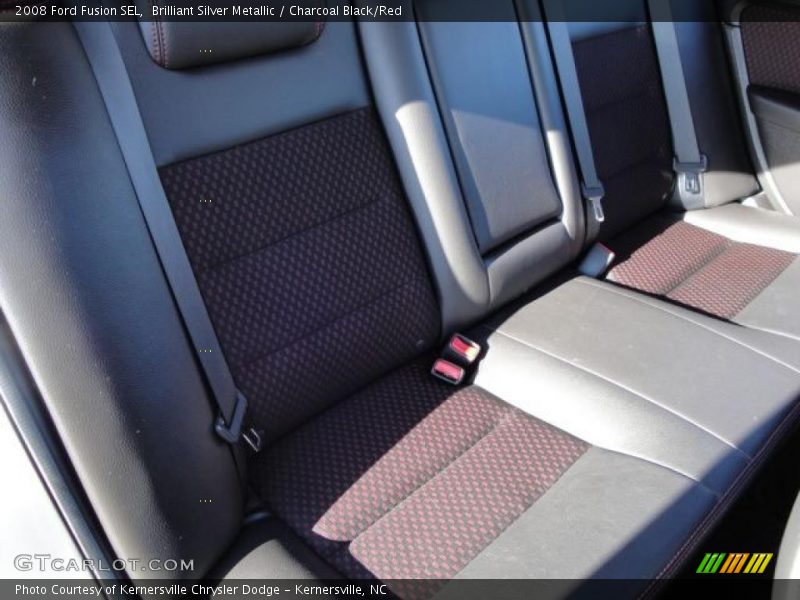 Brilliant Silver Metallic / Charcoal Black/Red 2008 Ford Fusion SEL