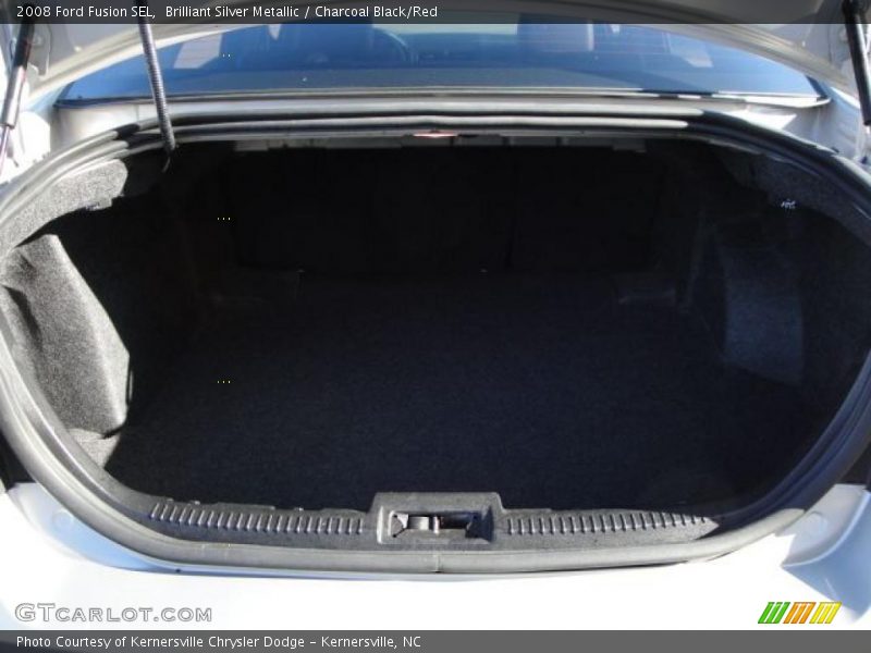 Brilliant Silver Metallic / Charcoal Black/Red 2008 Ford Fusion SEL