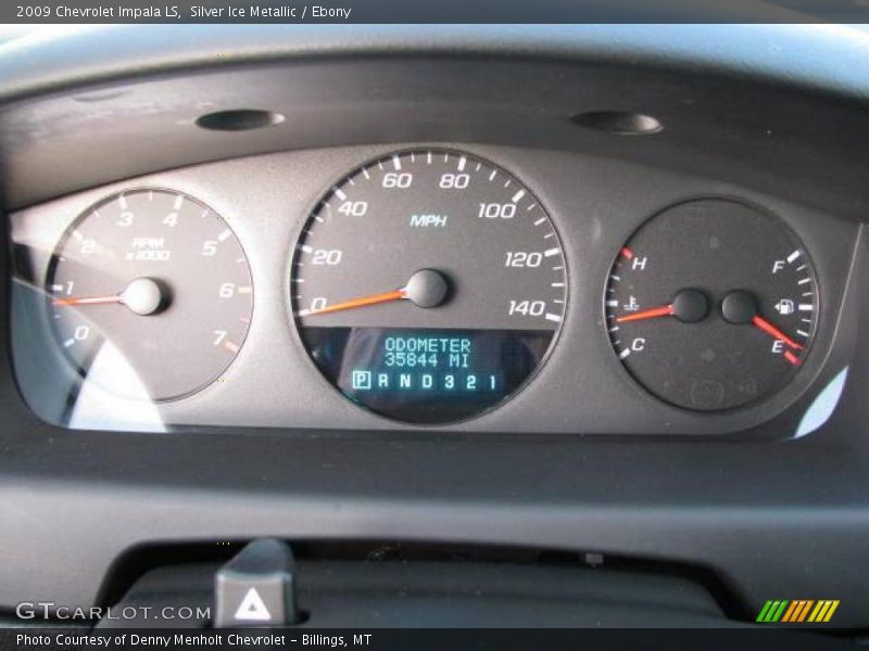 Silver Ice Metallic / Ebony 2009 Chevrolet Impala LS