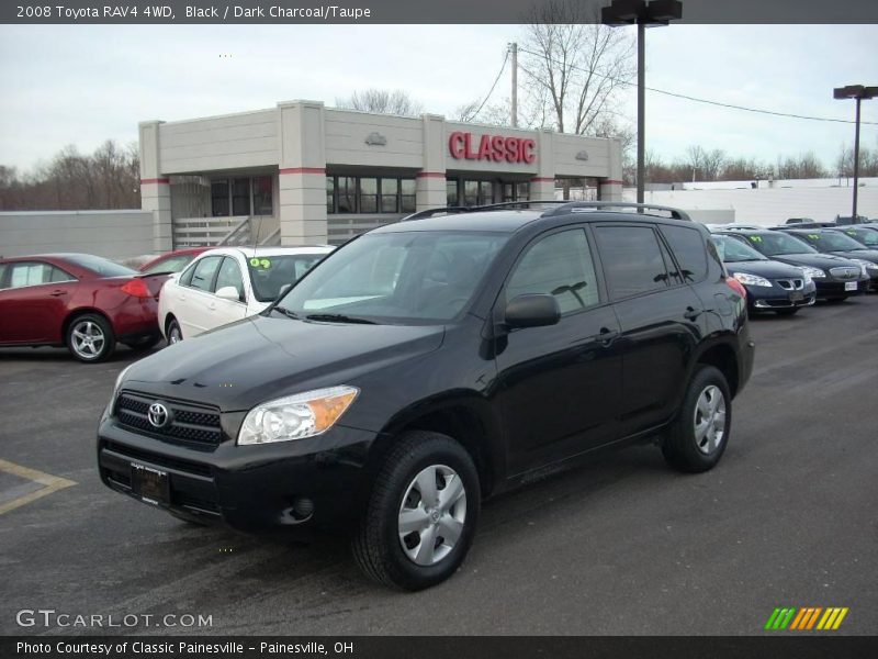 Black / Dark Charcoal/Taupe 2008 Toyota RAV4 4WD