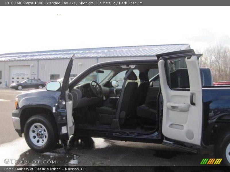 Midnight Blue Metallic / Dark Titanium 2010 GMC Sierra 1500 Extended Cab 4x4