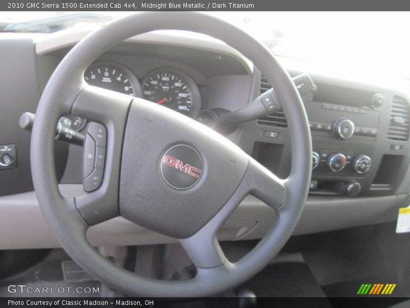 Midnight Blue Metallic / Dark Titanium 2010 GMC Sierra 1500 Extended Cab 4x4
