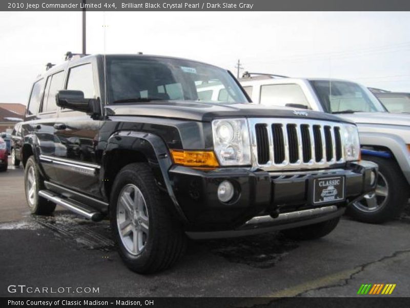 Brilliant Black Crystal Pearl / Dark Slate Gray 2010 Jeep Commander Limited 4x4