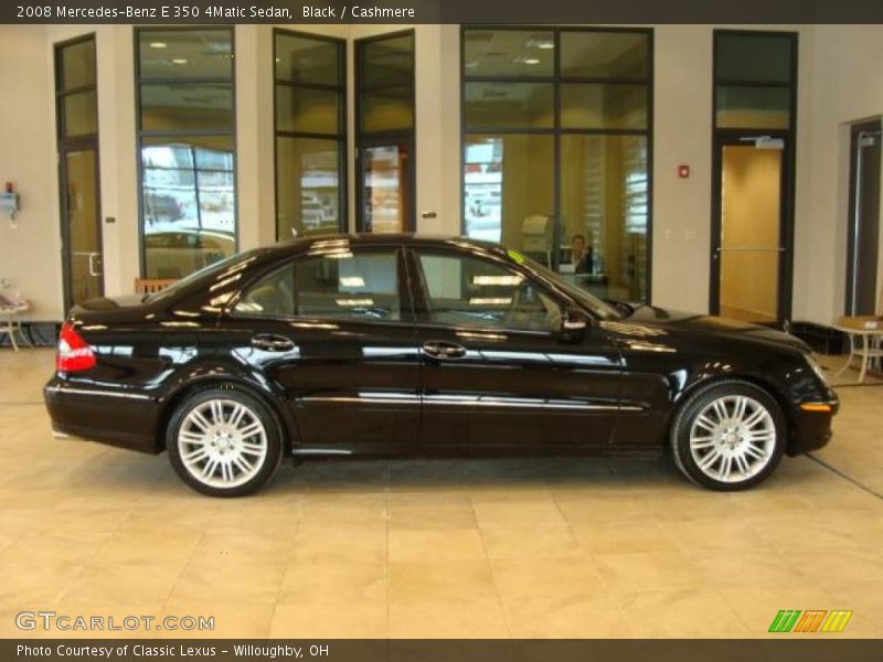 Black / Cashmere 2008 Mercedes-Benz E 350 4Matic Sedan