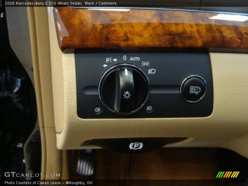 Black / Cashmere 2008 Mercedes-Benz E 350 4Matic Sedan