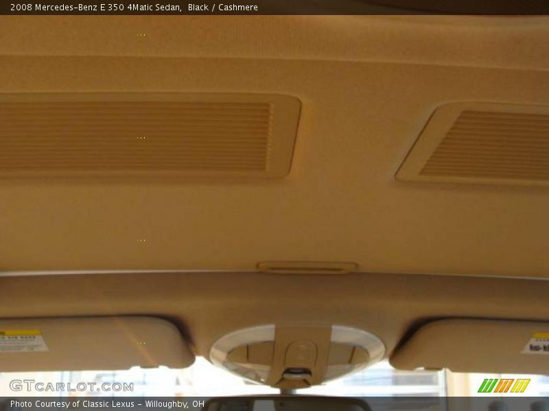 Black / Cashmere 2008 Mercedes-Benz E 350 4Matic Sedan