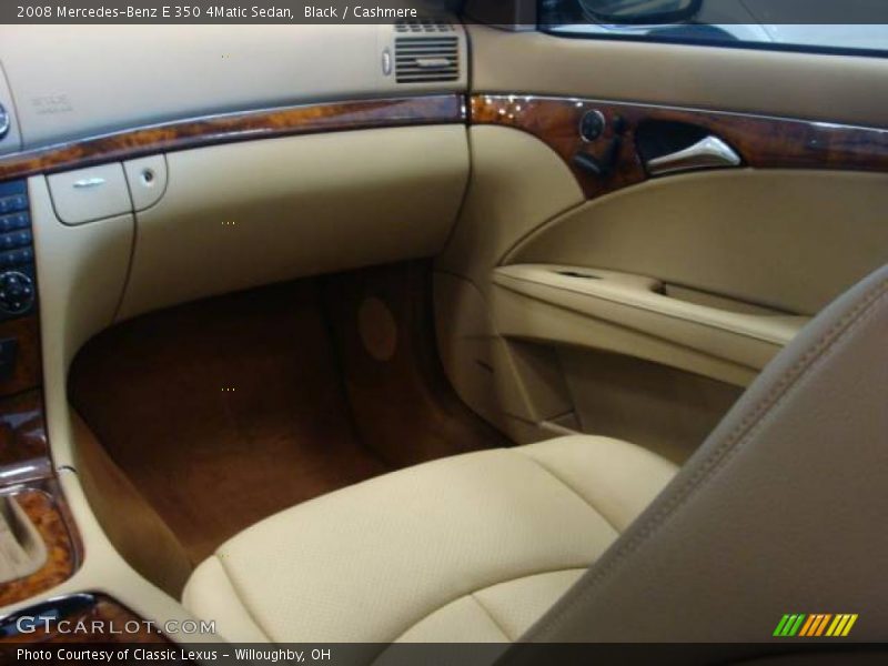 Black / Cashmere 2008 Mercedes-Benz E 350 4Matic Sedan