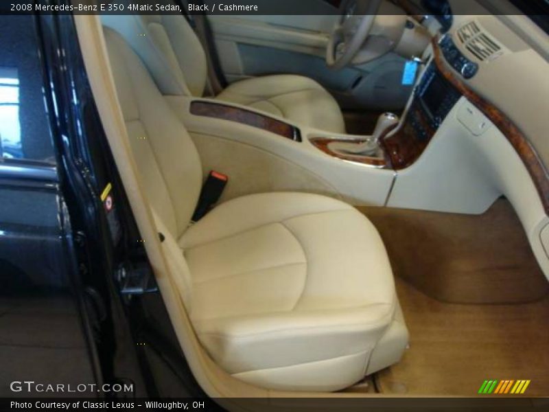 Black / Cashmere 2008 Mercedes-Benz E 350 4Matic Sedan