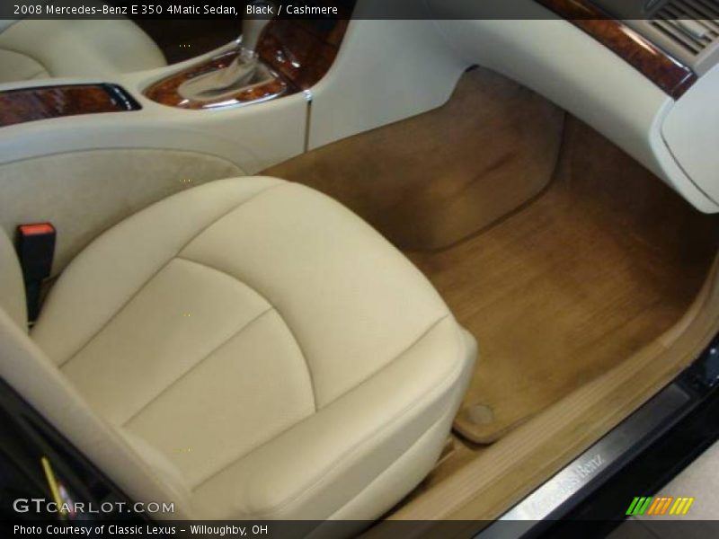 Black / Cashmere 2008 Mercedes-Benz E 350 4Matic Sedan