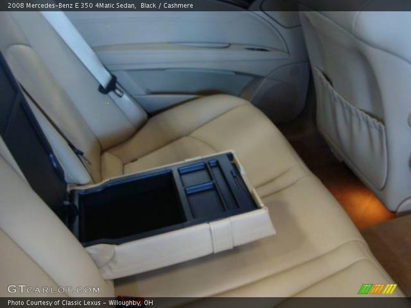 Black / Cashmere 2008 Mercedes-Benz E 350 4Matic Sedan