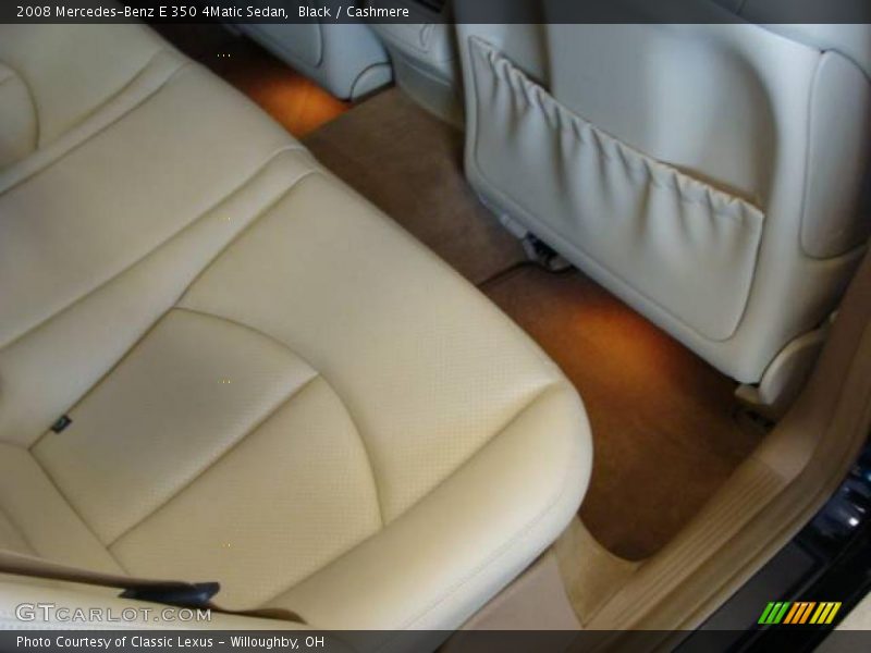 Black / Cashmere 2008 Mercedes-Benz E 350 4Matic Sedan