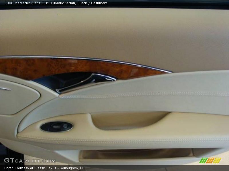 Black / Cashmere 2008 Mercedes-Benz E 350 4Matic Sedan