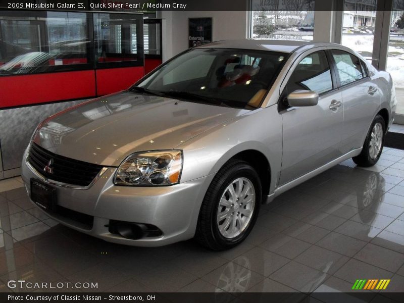 Quick Silver Pearl / Medium Gray 2009 Mitsubishi Galant ES