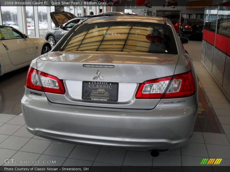 Quick Silver Pearl / Medium Gray 2009 Mitsubishi Galant ES