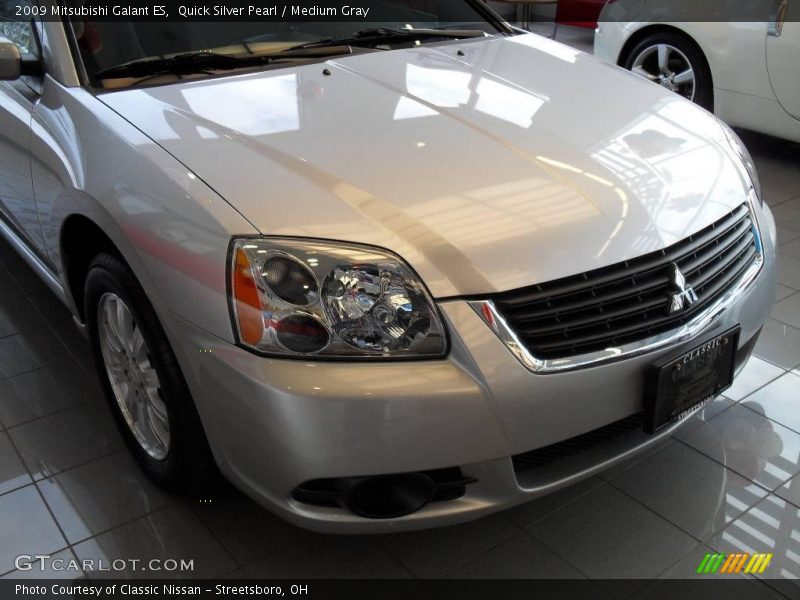 Quick Silver Pearl / Medium Gray 2009 Mitsubishi Galant ES