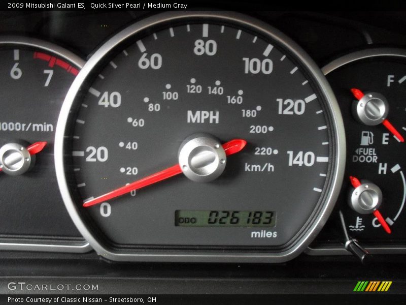 Quick Silver Pearl / Medium Gray 2009 Mitsubishi Galant ES