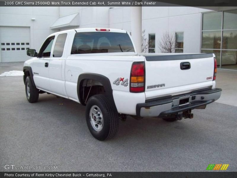 Summit White / Dark Pewter 2006 GMC Sierra 2500HD Work Truck Extended Cab 4x4