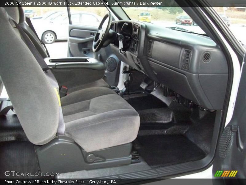 Summit White / Dark Pewter 2006 GMC Sierra 2500HD Work Truck Extended Cab 4x4