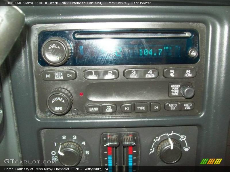 Summit White / Dark Pewter 2006 GMC Sierra 2500HD Work Truck Extended Cab 4x4