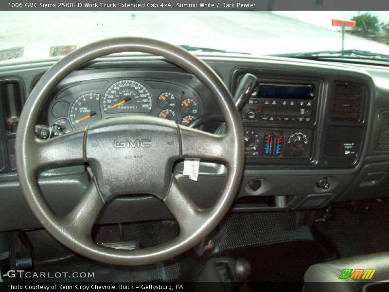 Summit White / Dark Pewter 2006 GMC Sierra 2500HD Work Truck Extended Cab 4x4
