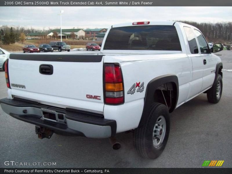 Summit White / Dark Pewter 2006 GMC Sierra 2500HD Work Truck Extended Cab 4x4