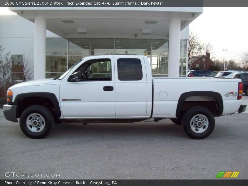 Summit White / Dark Pewter 2006 GMC Sierra 2500HD Work Truck Extended Cab 4x4