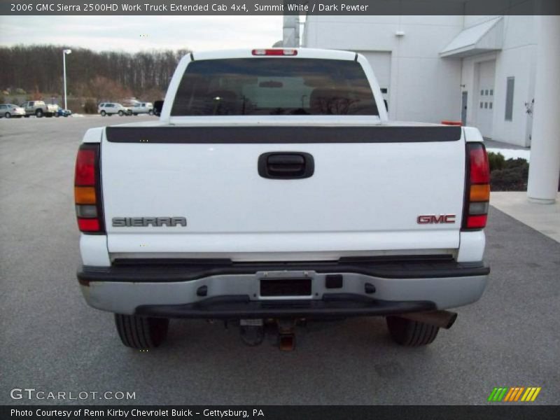 Summit White / Dark Pewter 2006 GMC Sierra 2500HD Work Truck Extended Cab 4x4