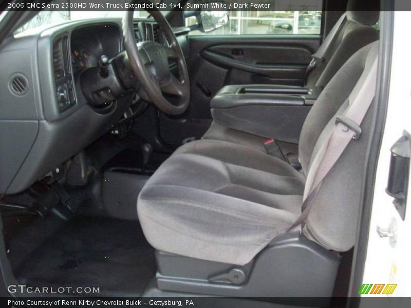Summit White / Dark Pewter 2006 GMC Sierra 2500HD Work Truck Extended Cab 4x4