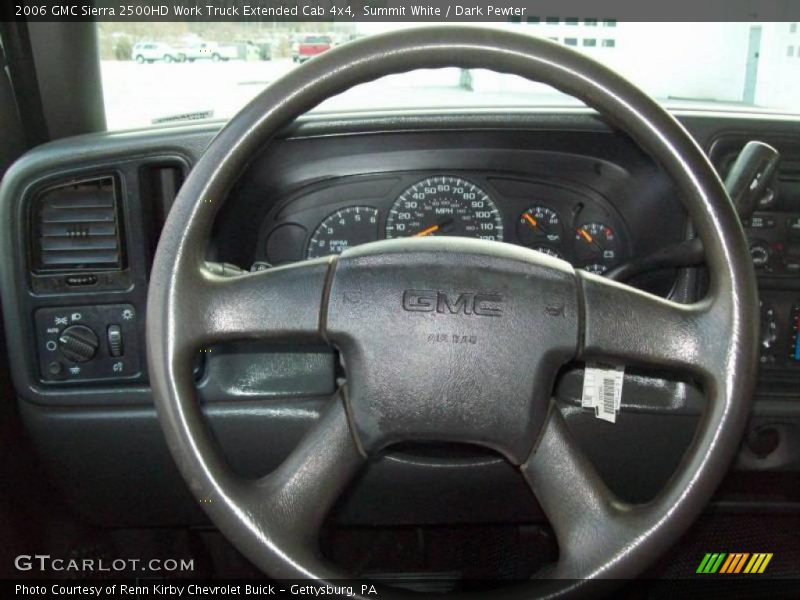 Summit White / Dark Pewter 2006 GMC Sierra 2500HD Work Truck Extended Cab 4x4