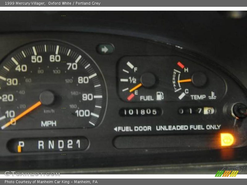 Oxford White / Portland Grey 1999 Mercury Villager