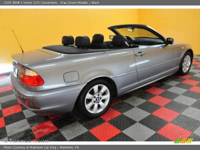 Gray Green Metallic / Black 2005 BMW 3 Series 325i Convertible