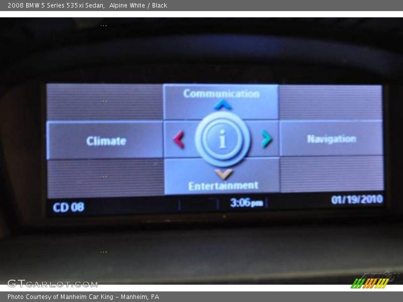 Alpine White / Black 2008 BMW 5 Series 535xi Sedan