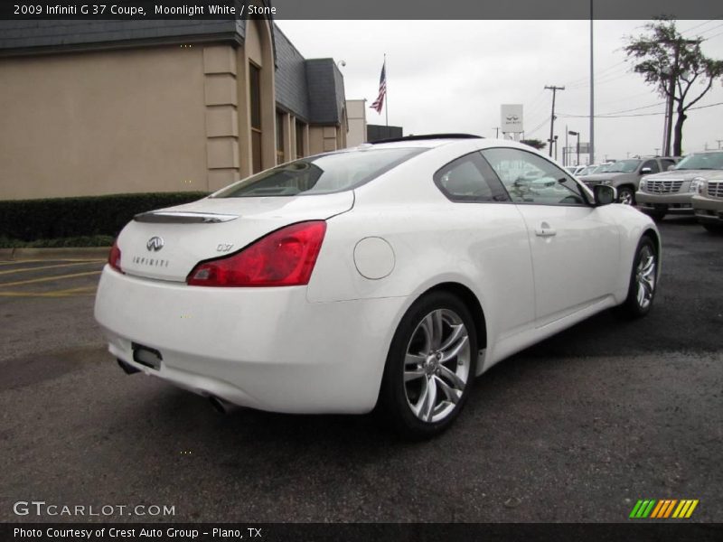 Moonlight White / Stone 2009 Infiniti G 37 Coupe