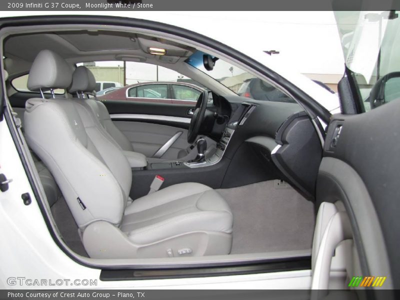 Moonlight White / Stone 2009 Infiniti G 37 Coupe