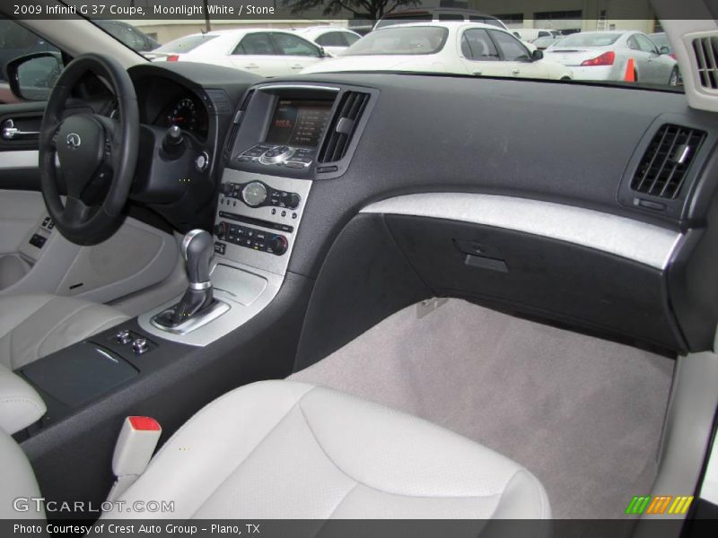 Moonlight White / Stone 2009 Infiniti G 37 Coupe