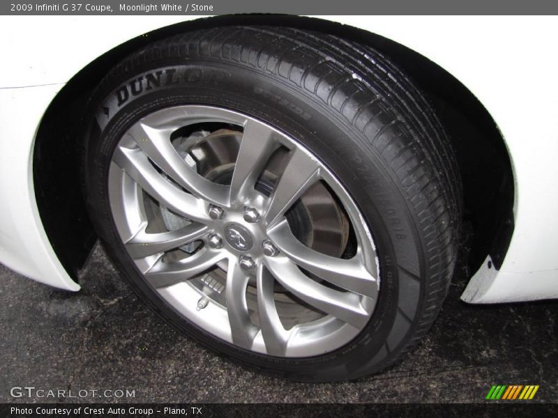 Moonlight White / Stone 2009 Infiniti G 37 Coupe