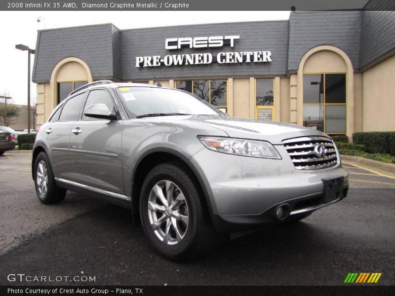 Diamond Graphite Metallic / Graphite 2008 Infiniti FX 35 AWD