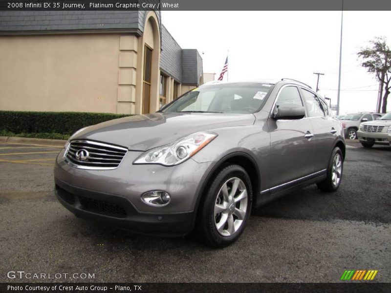 Platinum Graphite Gray / Wheat 2008 Infiniti EX 35 Journey