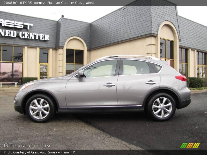 Platinum Graphite Gray / Wheat 2008 Infiniti EX 35 Journey