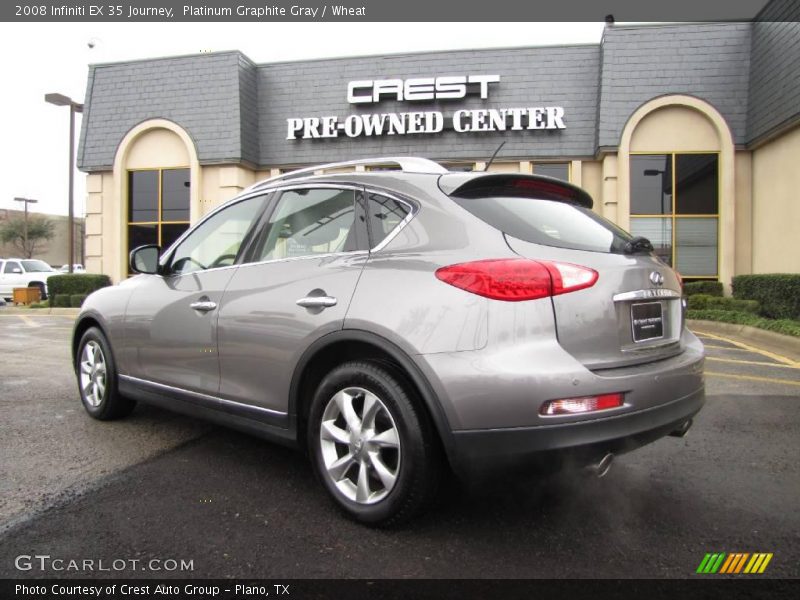 Platinum Graphite Gray / Wheat 2008 Infiniti EX 35 Journey