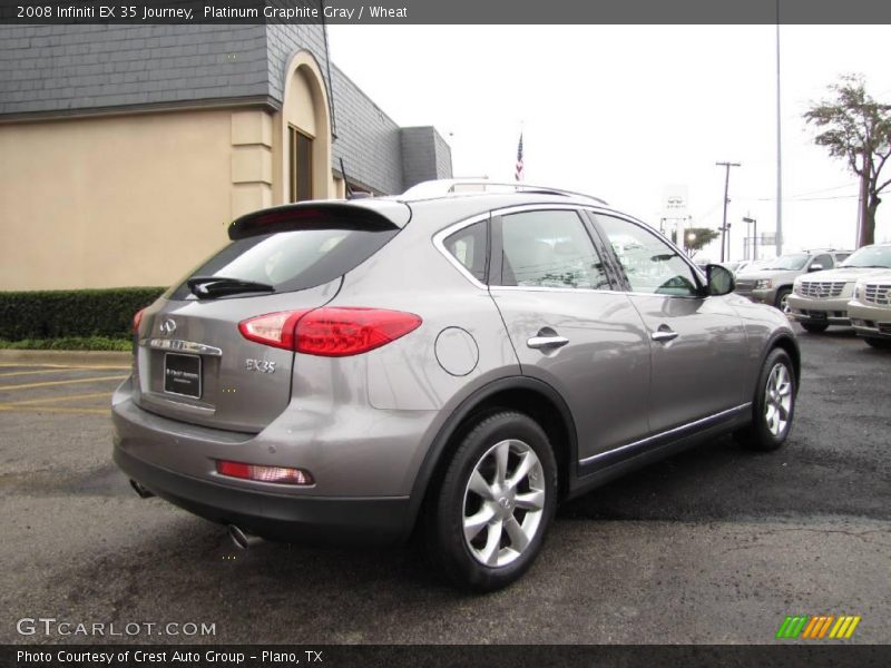 Platinum Graphite Gray / Wheat 2008 Infiniti EX 35 Journey