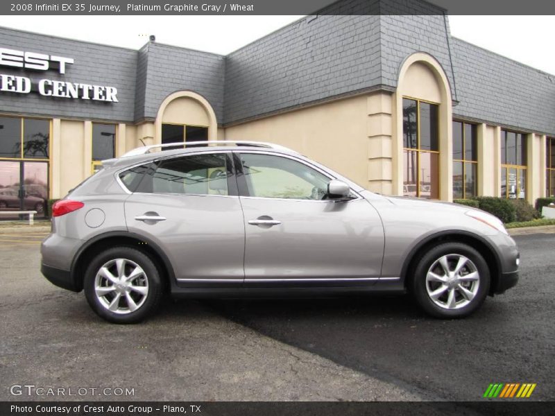 Platinum Graphite Gray / Wheat 2008 Infiniti EX 35 Journey